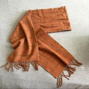 Burnt Orange Merino Wool Scarf